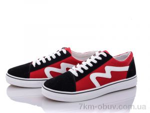 купить оптом Ok Shoes 176 black-red