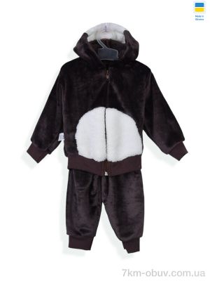 купить Kir15 29182 коричневий батнік-штани оптом