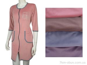 купить Banko Халат велюр 001-1 mix оптом